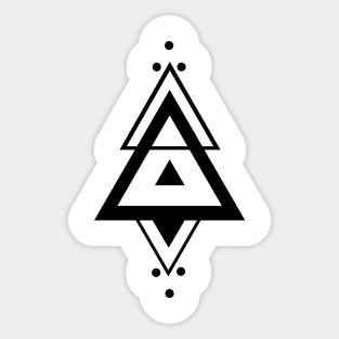 Triangles, sacred geometry Sticker